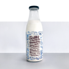1L Glass Milk Bottle